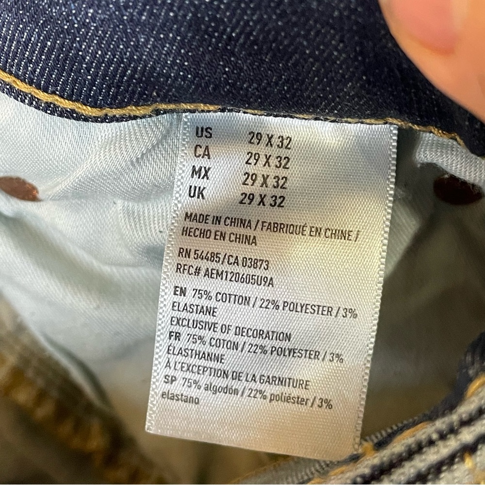 American Eagle Outfitters Men’s Jeans Size 29 x 32 Extreme Flex 4 Slim Straight - Picture 8 of 15